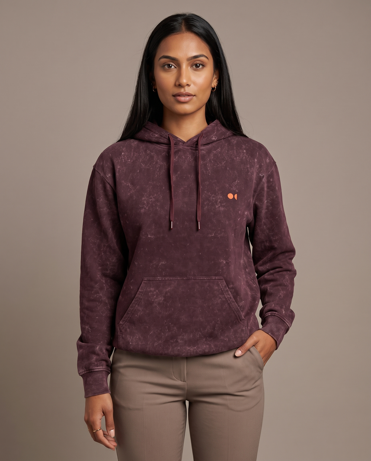 Edge Maroon female front